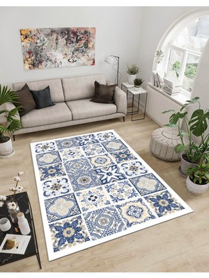 Dijidekor Shine M(288) Beyaz Saçaksız Mutfak Koridor Yolluk Salon Yatak Odası Halısı