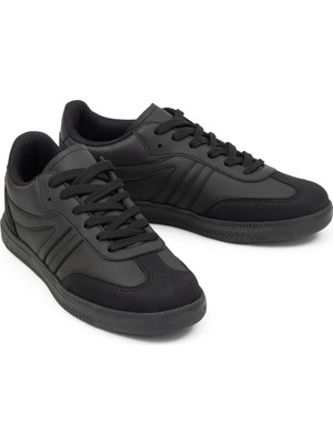 E Sport Siyah Ortopedik Günlük Kadın Senaker Ayakkabı