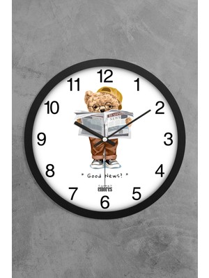 PremiumPort 30 cm Gerçek Cam Sessiz Mekanizmalı Şık Duvar Saati