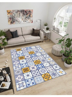 Dijidekor Shine M(293) Çok Renkli Saçaksız Mutfak Koridor Yolluk Salon Yatak Odası Halısı