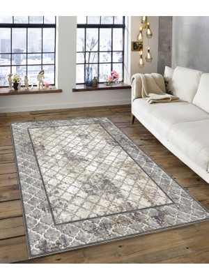 Dijidekor Shine M(145) Gri Saçaksız Mutfak Koridor Yolluk Salon Yatak Odası Halısı