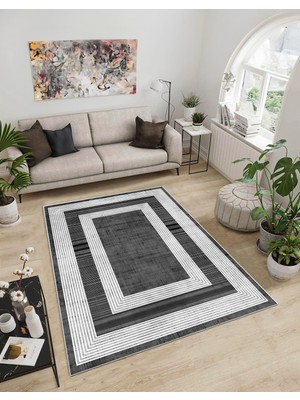 Dijidekor Shine M(30) Gri Saçaksız Mutfak Koridor Yolluk Salon Yatak Odası Halısı