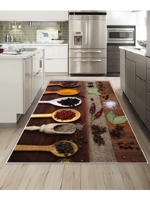 Dijidekor Shine M(241) Kahverengi Saçaksız Mutfak Koridor Yolluk Salon Yatak Odası Halısı