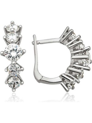 Fumeyabi Gümüş 5 Taş Küpe