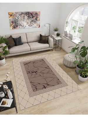 Dijidekor Shine M(50) Kahverengi Saçaksız Mutfak Koridor Yolluk Salon Yatak Odası Halısı