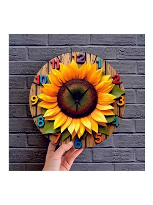 PremiumPort Şık 2d Tasarımlı Mutfak Duvar Saati, 35X35CM, Modern ve Fonksiyonel