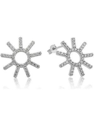 Fumeyabi Gümüş Güneş Bayan Küpe