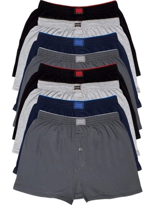 Tutku Erkek Penye Havlu Bel Boxer Çok Renkli Desenli Standart Beden 8'li Fırsat Ürünü