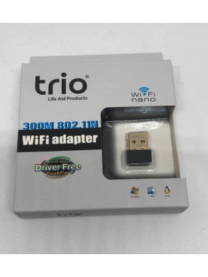 Trio 300 Mbps Nano USB Wi-Fi Adaptör