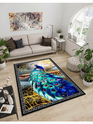 Dijidekor Shine M(87) Yeşil Saçaksız Mutfak Koridor Yolluk Salon Yatak Odası Halısı