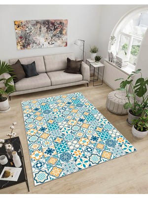 Dijidekor Shine M(294) Sarı Saçaksız Mutfak Koridor Yolluk Salon Yatak Odası Halısı