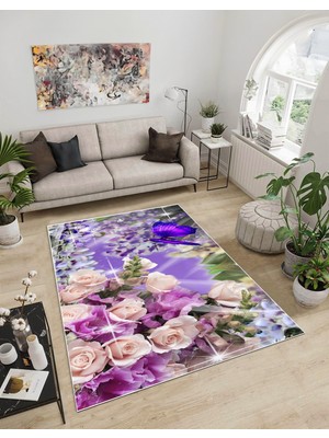 Dijidekor Shine M(289) Çok Renkli Saçaksız Mutfak Koridor Yolluk Salon Yatak Odası Halısı