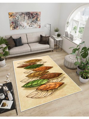 Dijidekor Shine M(77) Sarı Saçaksız Mutfak Koridor Yolluk Salon Yatak Odası Halısı