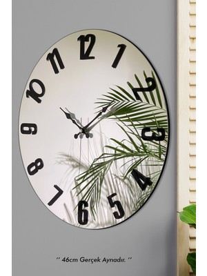 PremiumPort 46 cm Pleksi Renkli Rakamlı Dekoratif Duvar Saati