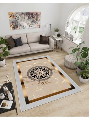 Dijidekor Shine M(46) Gold Saçaksız Mutfak Koridor Yolluk Salon Yatak Odası Halısı
