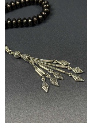 Tesbihkenti Basık Kesim Bilek Boy Gürcü Oltu Taşı Tesbih