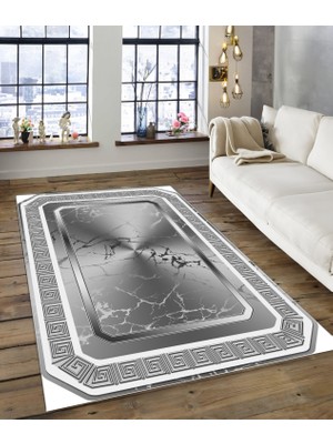 Dijidekor Shine M(158) Gri Saçaksız Mutfak Koridor Yolluk Salon Yatak Odası Halısı