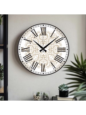 PremiumPort Uv Baskılı Şık Duvar Saati, Sessiz Mekanizma ile Modern Tasarım