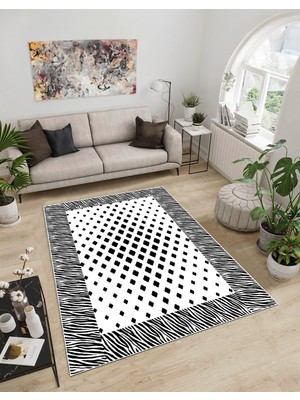 Dijidekor Shine M(103) Beyaz Saçaksız Mutfak Koridor Yolluk Salon Yatak Odası Halısı