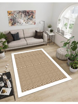 Dijidekor Shine M(298) Beyaz Saçaksız Mutfak Koridor Yolluk Salon Yatak Odası Halısı