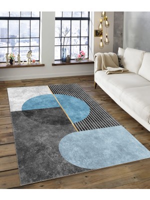 Dijidekor Shine M(129) Antrasit Saçaksız Mutfak Koridor Yolluk Salon Yatak Odası Halısı