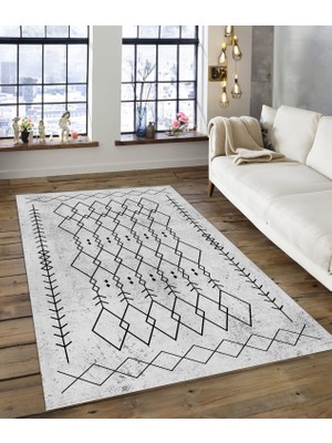 Dijidekor Shine M(150) Gri Saçaksız Mutfak Koridor Yolluk Salon Yatak Odası Halısı