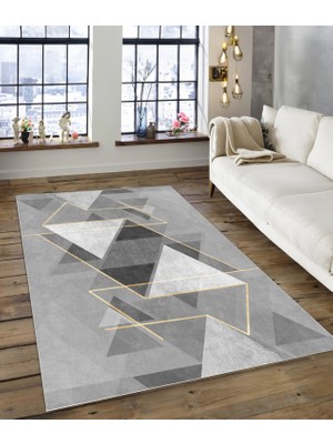 Dijidekor Shine M(139) Gri Saçaksız Mutfak Koridor Yolluk Salon Yatak Odası Halısı