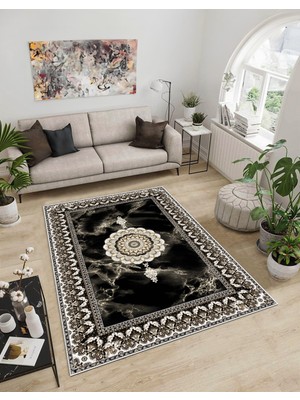 Dijidekor Shine M(6) Kahverengi Saçaksız Mutfak Koridor Yolluk Salon Yatak Odası Halısı