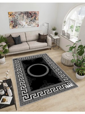 Dijidekor Shine M(28) Siyah Saçaksız Mutfak Koridor Yolluk Salon Yatak Odası Halısı