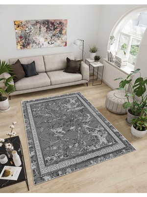 Dijidekor Shine M(61) Gri Saçaksız Mutfak Koridor Yolluk Salon Yatak Odası Halısı