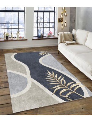 Dijidekor Shine M(162) Antrasit Saçaksız Mutfak Koridor Yolluk Salon Yatak Odası Halısı