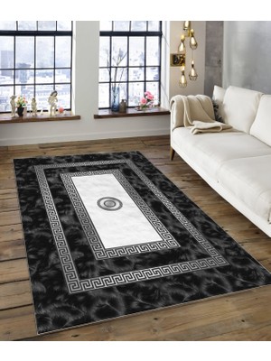 Dijidekor Shine M(143) Siyah Saçaksız Mutfak Koridor Yolluk Salon Yatak Odası Halısı