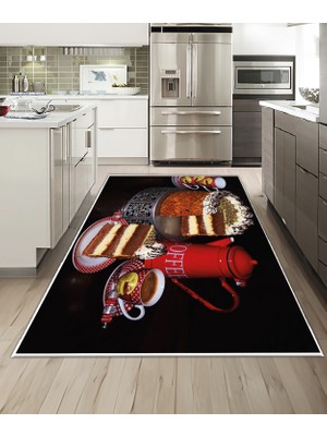 Dijidekor Shine M(248) Siyah Saçaksız Mutfak Koridor Yolluk Salon Yatak Odası Halısı