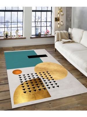 Dijidekor Shine M(112) Sarı Saçaksız Mutfak Koridor Yolluk Salon Yatak Odası Halısı