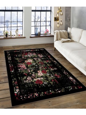 Dijidekor Shine M(199) Siyah Saçaksız Mutfak Koridor Yolluk Salon Yatak Odası Halısı