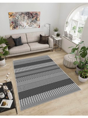 Dijidekor Shine M(104) Gri Saçaksız Mutfak Koridor Yolluk Salon Yatak Odası Halısı