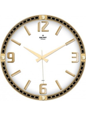 PremiumPort Büyük Boy Modern Salon Tipi Lüks Kabartma Rakamlı Duvar Saati