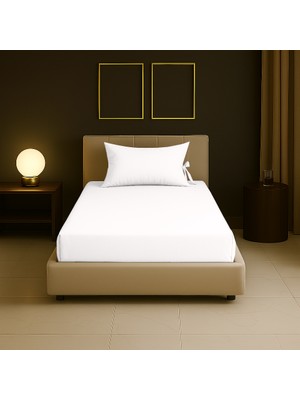 Sabia Soft Touch %100 Pamuk 62 Tel – 100X200 +37 cm Yüksekliğe Uygun Tek Kişilik Lastikli Çarşaf Seti