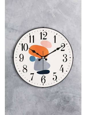 PremiumPort 36 cm Şık Cam Akar Saniye Sessiz Duvar Saati