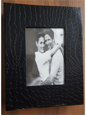 Angelphoto  200LÜ 10X15CM Fotoğraf Albümü Siyah - Deri Kaplı Foto Pencereli - Aile Resimleri Için Album