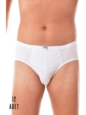 Tutku Beyaz 12 Adet Penye Slip  -BEYAZ-2XL