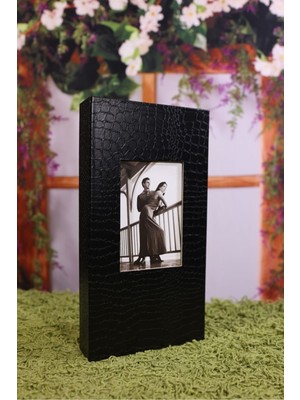 Angelphoto  10X15CM 300'LÜK Deri Fotoğraf Albümü Siyah