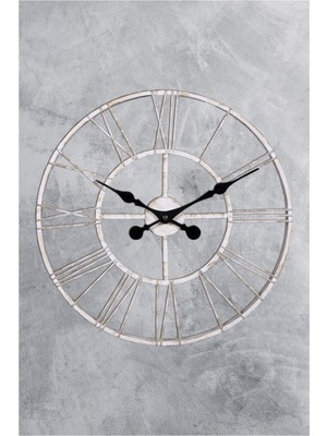 PremiumPort Şık 50 cm Metal Duvar Saati, Modern Dekorasyon Için Zarif Tasarım