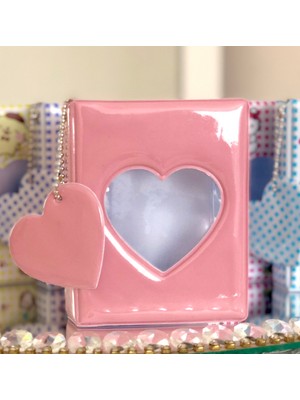 Angel Photography Angelphoto Pembe Binder Kpop Fotokart Mini Albüm 6x9 Kalpli Albüm Everyday Kağıt Tipi 32 Adet