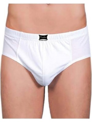 Tutku Erkek Pamuklu Penye Külot 6'lı Paket-Beyaz-M