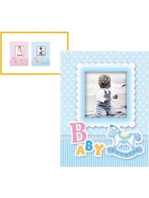 Angelphoto  10X15CM 200’LÜK Pencereli Bebek Fotoğraf Albümü(Mavi)