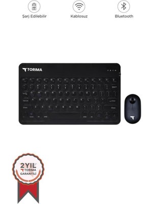 Angelphoto  Tmk-08 Siyah Kablosuz Bluetooth Klavye Mouse Seti