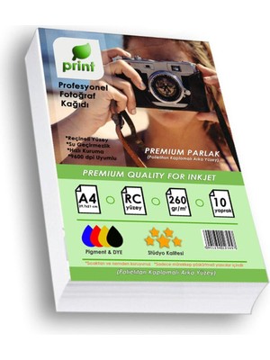 Angelphoto  Epson L3251 Fotoğraf Kağıdı Premium Parlak 260 gr A4 10 Yaprak