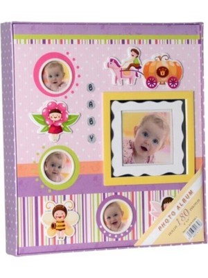 Angelphoto  10X15CM 180’LIK Bebek Fotoğraf Albümü (Pembe)