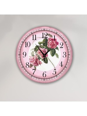 PremiumPort Retro Tarzda Büyük Duvar Saati, Şık ve Modern Tasarım 35X35 cm